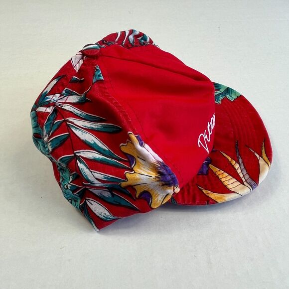 Delta Airlines Vintage Tropical Snapback Hat Red Hawaiian 80s 90S Miami Vice OS - Picture 3 of 9